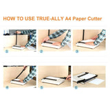 Atlas A4 Size Metal Base Paper Cutter With Handle
