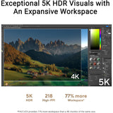 ASUS ProArt Display 5K PA27JCV Professional Monitor 27-inch, IPS, 5K (5120 x 2880), USB-C PD 96W, HDMI 2.1, VESA DisplayHDR 500 - Black