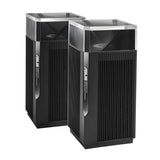 نظام ASUS ZenWiFi Pro (ET12) AXE11000 ثلاثي النطاق WiFi 6E Mesh - 6 جيجاهرتز (4804 ميجابت في الثانية) / Gigabit WAN / Gigabit LAN (عبوة من قطعتين)