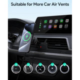 AUKEY Qi2 Wireless Car Vent Charging Mount Holder - 15W / Black