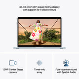 Apple MacBook Air - 13.6" / M5 / 10-Core CPU / 10-Core GPU / 16GB RAM / 512GB SSD / Arb/Eng / Sky Blue / 1YW