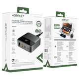 Acefast Z6 65W GaN Power Station – 4-Port Desktop Charger (UK Plug)
