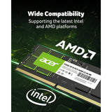 ذاكرة كمبيوتر محمول من نوع Acer بسعة 32 جيجابايت من نوع DDR5 بتردد 5600 ميجاهرتز وتوقيت CL46