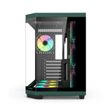 Acer V950 Mid Tower Two Panel Front & Left Side Tempered Glass Case with 7 RGB Fans - Black