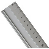 Aluminium Ruler Striped 20Cm Foska Rf1604-20-Accessories And Organizers-Foska-Star Light Kuwait