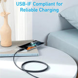 كابل أنكر 322 USB-C إلى USB-C - 60 واط / 0.9 متر / أسود