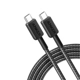 كابل أنكر 322 USB-C إلى USB-C - 60 واط / 0.9 متر / أسود