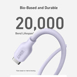 Anker 542 USB-C to Lightning Cable (Bio-Based) (1.8m/6ft) -Violet