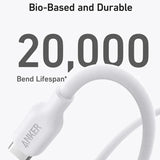 Anker 544 USB-C to USB-C Cable 140W (Bio-Based) (1.8m/6ft) -White