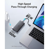 موزع أنكر 552 ذو 9 منافذ USB-C - أسود