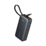 بنك طاقة أنكر نانو - 30 واط / منفذ USB-C / سعة 10000 مللي أمبير مع خاصية الشحن السريع PD / أسود