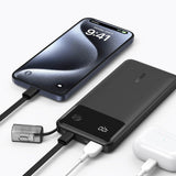 بنك طاقة أنكر - 22.5 واط / منفذ USB-C / سعة 10000 مللي أمبير / أسود