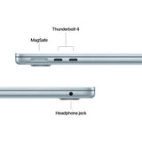 Apple MacBook Air - 13.6" / M4 / 10-Core CPU / 10-Core GPU / 16-Core Neural Engine / 24GB RAM / 512GB SSD / Arabic/English / Sky Blue / 1YW