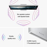 Apple Studio Display 27" 5K Retina Screen with Standard Glass and Tilt-Adjustable Stand - Silver