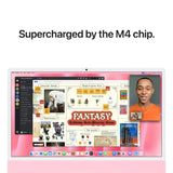 Apple iMac - 24" / M4 / 8-Core CPU / 8-Core GPU / 16 Core Neural Engine / 16GB RAM / 256GB SSD / Pink / 1YW