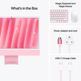 Apple iMac - 24" / M4 / 8-Core CPU / 8-Core GPU / 16 Core Neural Engine / 16GB RAM / 256GB SSD / Pink / 1YW