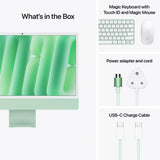 Apple iMac - 24" Standard Glass / M4 / 10-Core CPU / 10-Core GPU / 16 Core Neural Engine / 16GB RAM / 512GB SSD / Arb/Eng / Green / 1YW