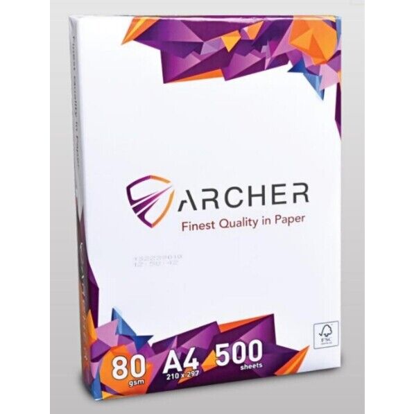Archer A4 Photocopy Paper 80gsm 500 Sheets Ream Star Light Kuwait archer-a4-photocopy-paper-80gsm-500-sheets-ream-star-light-kuwait
