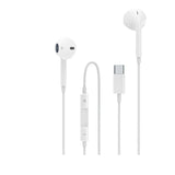 سماعة أذن سلكية Aspor A215 - سلكية / 1.2 متر / USB-C / بيضاء 