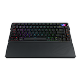 لوحة مفاتيح الألعاب الميكانيكية اللاسلكية/البلوتوث Asus M702 Rog Azoth Extreme 75% بمفاتيح Rog NX Snow الخطية المُحسّنة (عربي) - أسود