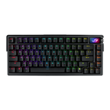 لوحة مفاتيح الألعاب الميكانيكية اللاسلكية/البلوتوث Asus M702 Rog Azoth Extreme 75% بمفاتيح Rog NX Snow الخطية المُحسّنة (عربي) - أسود