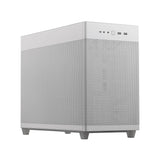 علبة كمبيوتر Asus Prime AP201 Micro ATX بسعة 33 لترًا مع ألواح جانبية بدون أدوات - أبيض