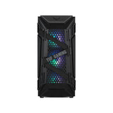 Asus TUF Gaming GT301 Mid-Tower Tempered Glass Side Panel Case with HoneyComb Front Panel & 3 ARGB Fans + 1 Rear Fan - Black