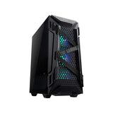 Asus TUF Gaming GT301 Mid-Tower Tempered Glass Side Panel Case with HoneyComb Front Panel & 3 ARGB Fans + 1 Rear Fan - Black