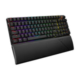 لوحة مفاتيح الألعاب الميكانيكية اللاسلكية Asus X901 ROG Strix Scope II 96 بمفاتيح NX Snow، تصميم خطي محسّن (عربي) - أسود
