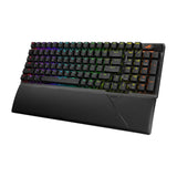 لوحة مفاتيح الألعاب الميكانيكية اللاسلكية Asus X901 ROG Strix Scope II 96 بمفاتيح NX Snow، تصميم خطي محسّن (عربي) - أسود