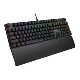 لوحة مفاتيح الألعاب الميكانيكية البصرية السلكية Asus XA11 Rog Strix Scope II بمفاتيح RX الحمراء الخطية والسريعة (العربية) - أسود