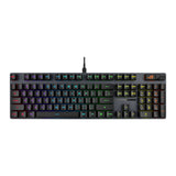 لوحة مفاتيح الألعاب الميكانيكية البصرية السلكية Asus XA11 Rog Strix Scope II بمفاتيح RX الحمراء الخطية والسريعة (العربية) - أسود