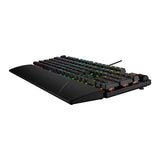 لوحة مفاتيح الألعاب الميكانيكية البصرية السلكية Asus XA11 Rog Strix Scope II بمفاتيح RX الحمراء الخطية والسريعة (العربية) - أسود