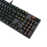 لوحة مفاتيح الألعاب الميكانيكية البصرية السلكية Asus XA11 Rog Strix Scope II بمفاتيح RX الحمراء الخطية والسريعة (العربية) - أسود