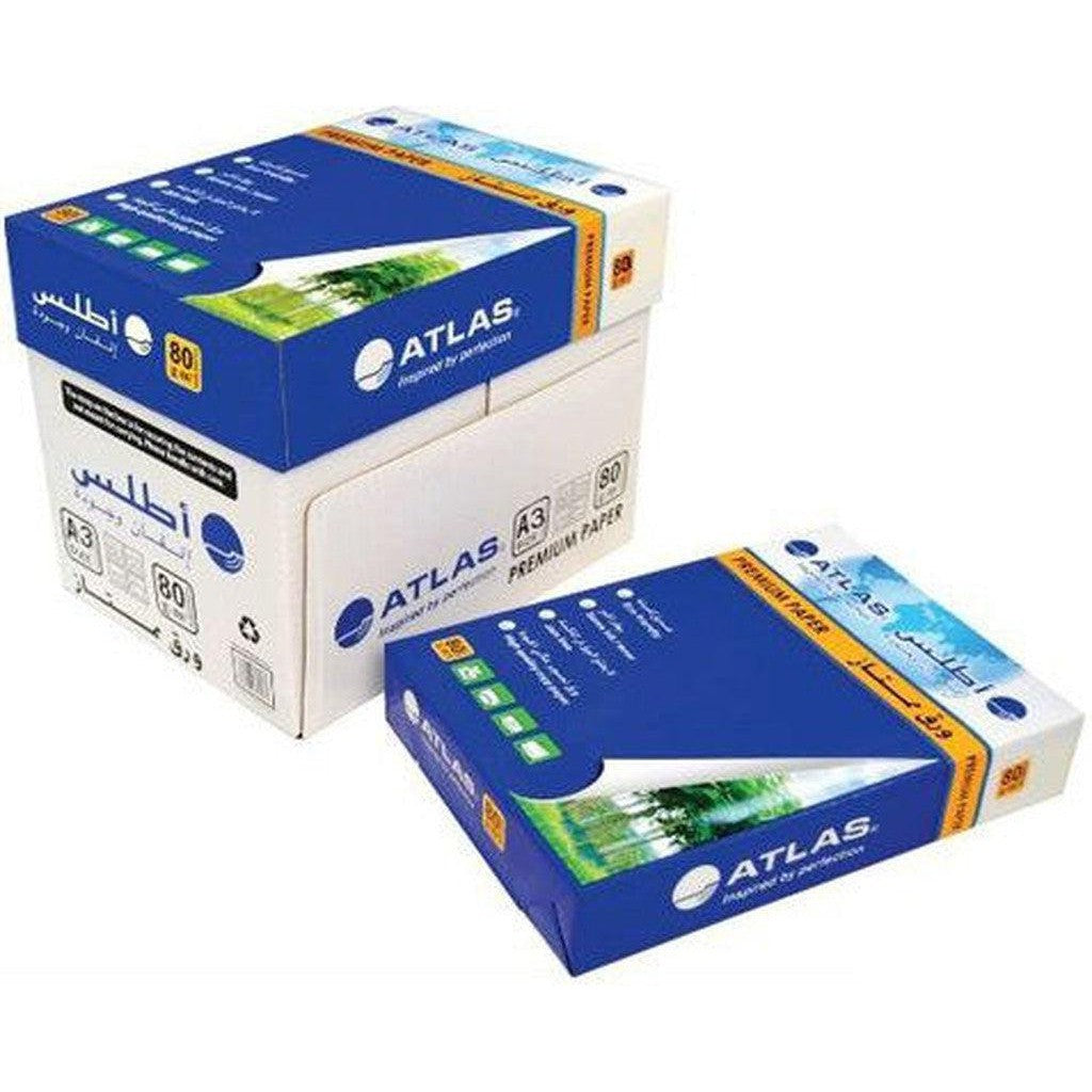 Atlas Photocopy Paper A3 80Gsm-A3 Papers-Other-Box-Star Light Kuwait