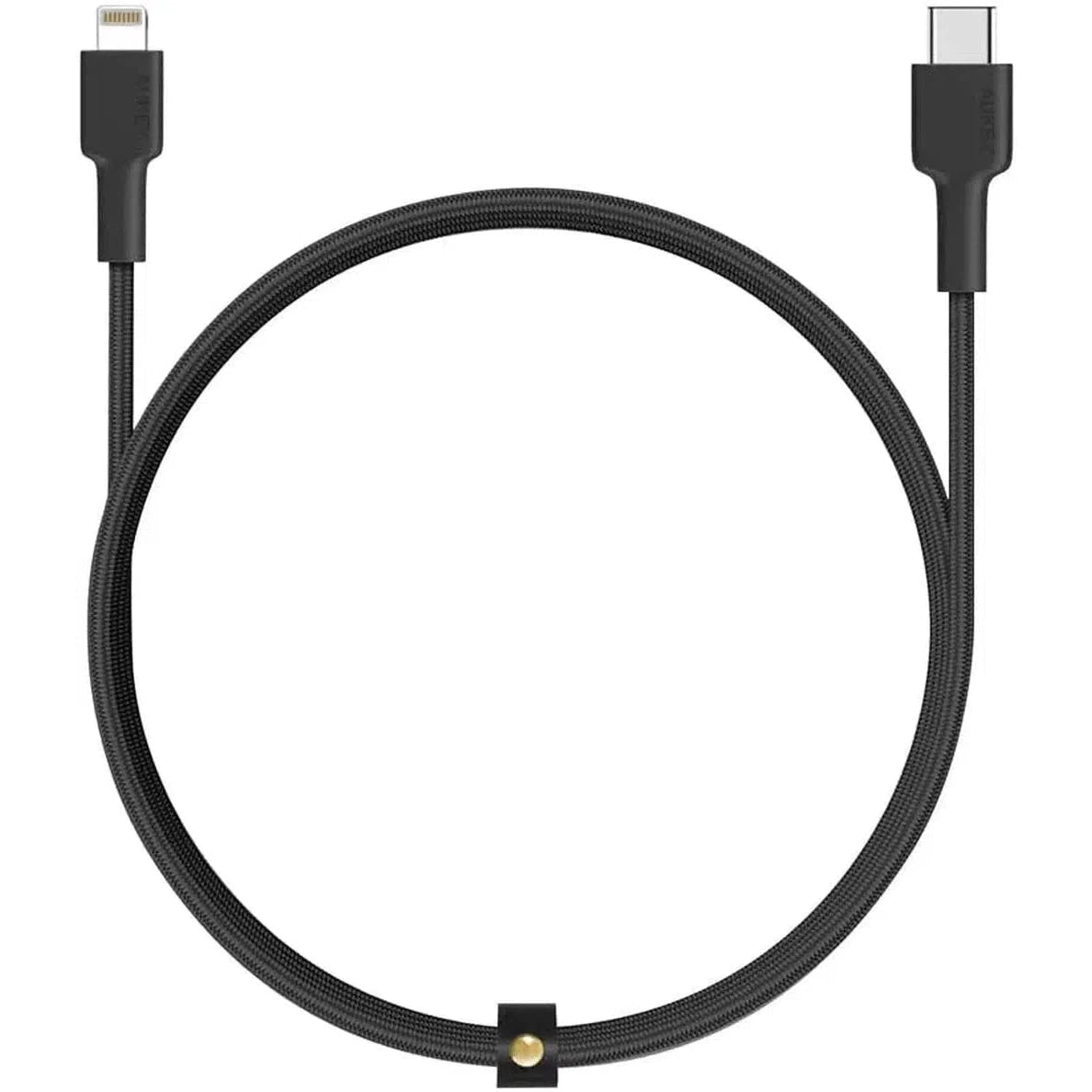 Aukey Braided Nylon Sync Usb-C To Lightning Cable-Cable-Aukey-Star Light Kuwait