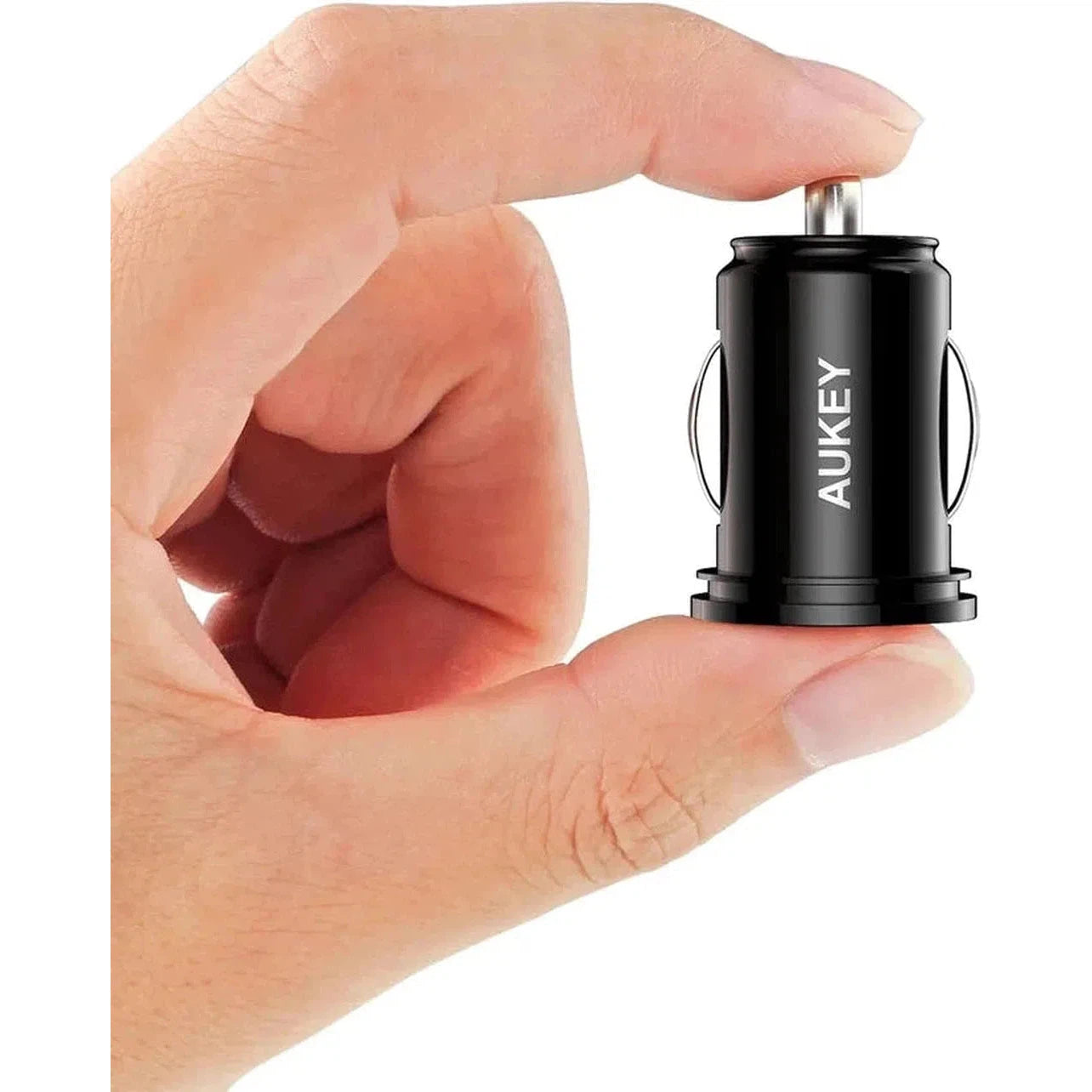 Aukey Cc-S1 Bk 24W Duo-Port Ultra Small Car Charger - Black-Adapter-Aukey-Star Light Kuwait