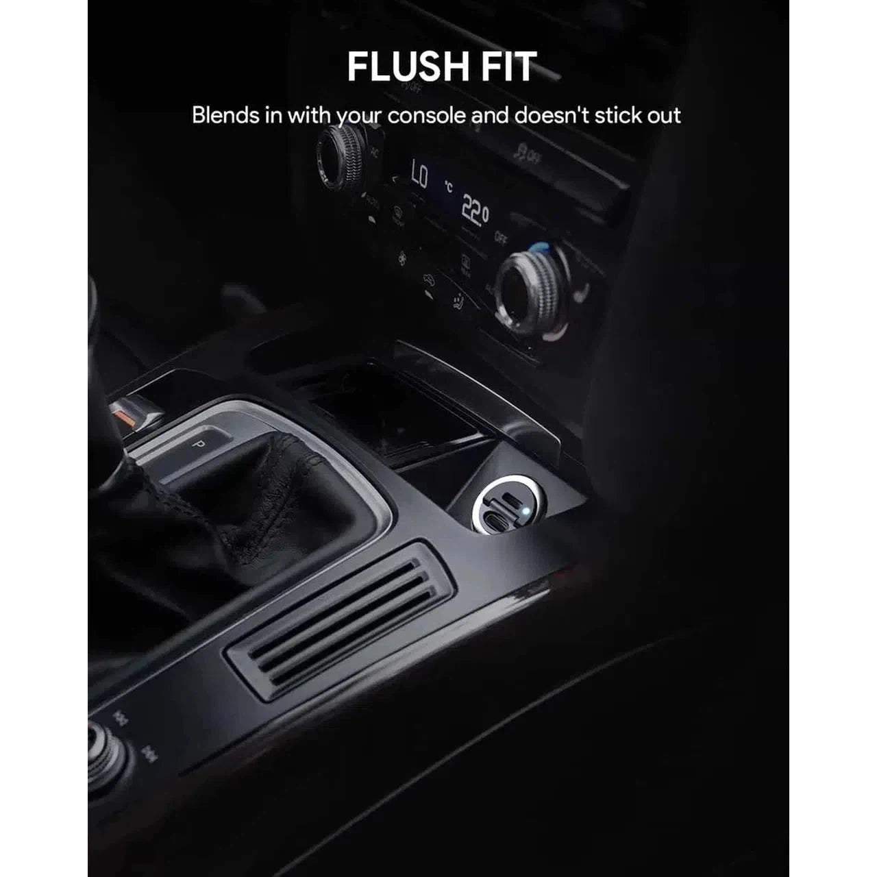 Aukey Cc-S1 Bk 24W Duo-Port Ultra Small Car Charger - Black-Adapter-Aukey-Star Light Kuwait