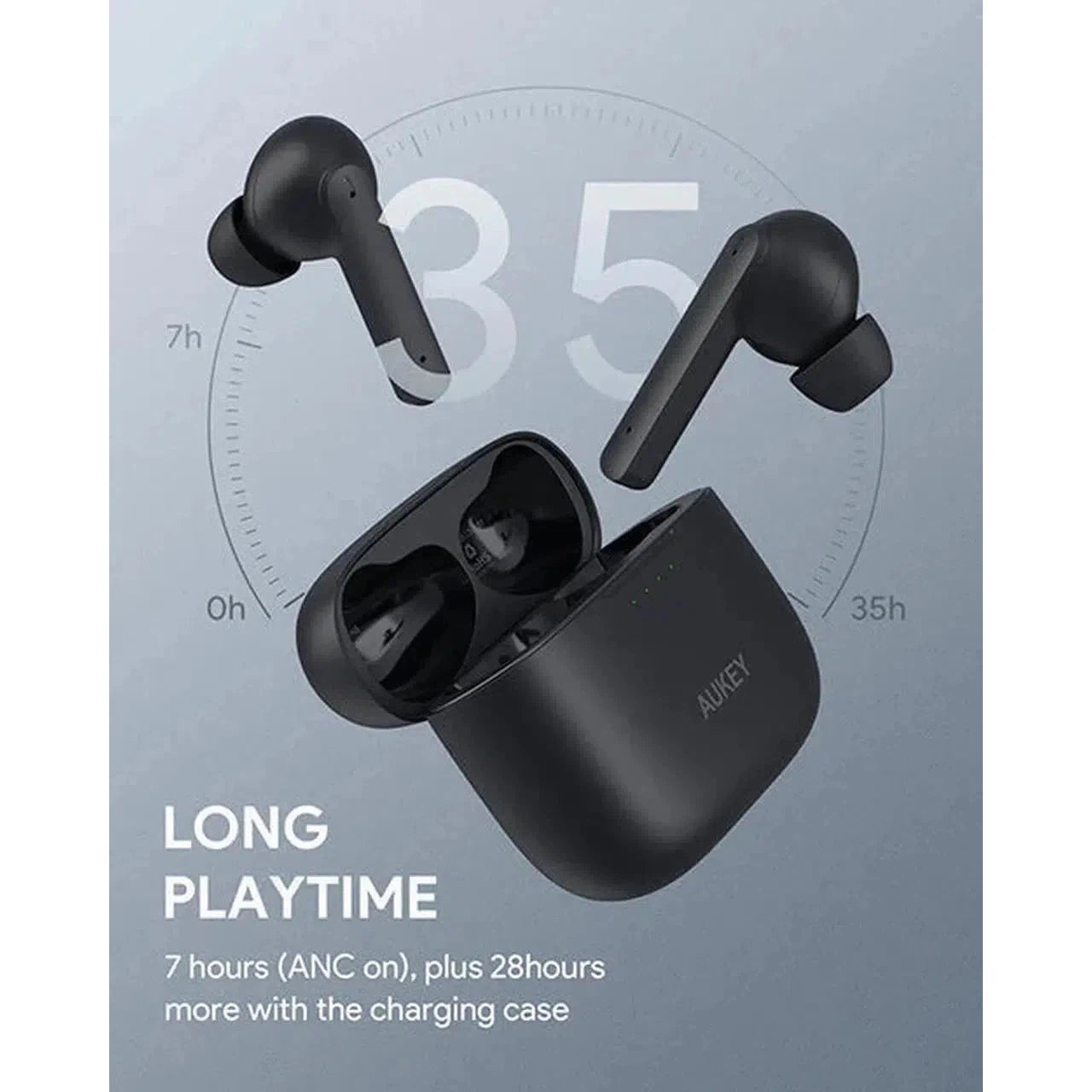 Aukey Ep-N5 True Wireless Earbuds With Anc (Active Noise Cancellation)-Earphones-Aukey-Star Light Kuwait