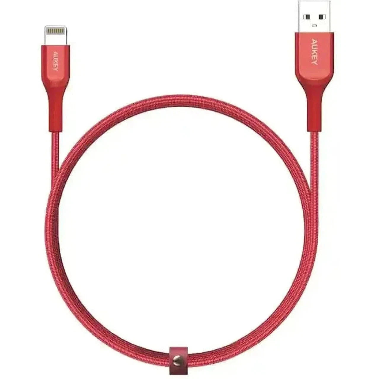 Aukey Kevlar Core Lightning To Usb-A Cable - Red-Cable-Aukey-Star Light Kuwait