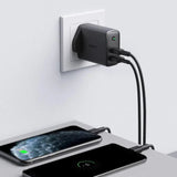 Aukey Pa-D1 Dual-Port 30W Pd Wall Charger With Dynamic Detect - Black-Adapter-Aukey-Star Light Kuwait