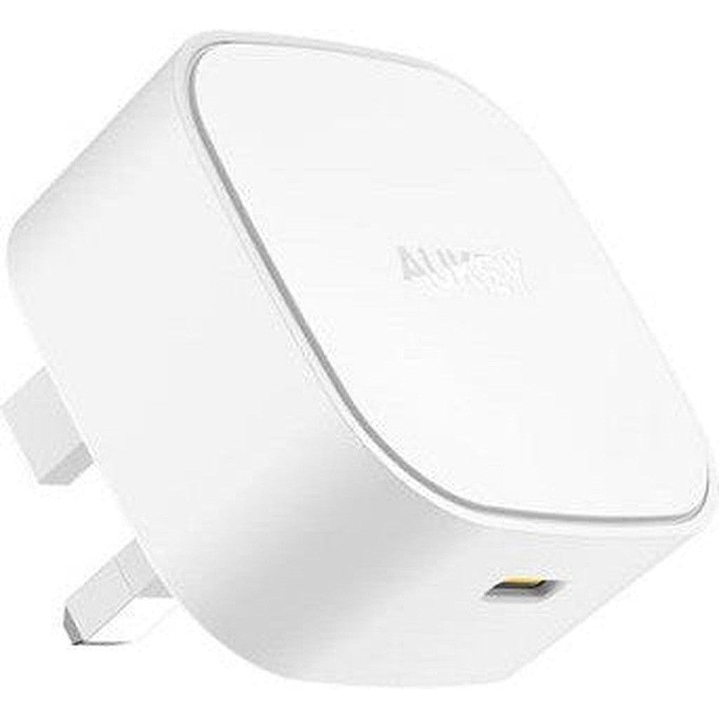 Aukey Pa-Y25 Wh 20W Single Port Pd Charger- White-Adapter-Aukey-Star Light Kuwait