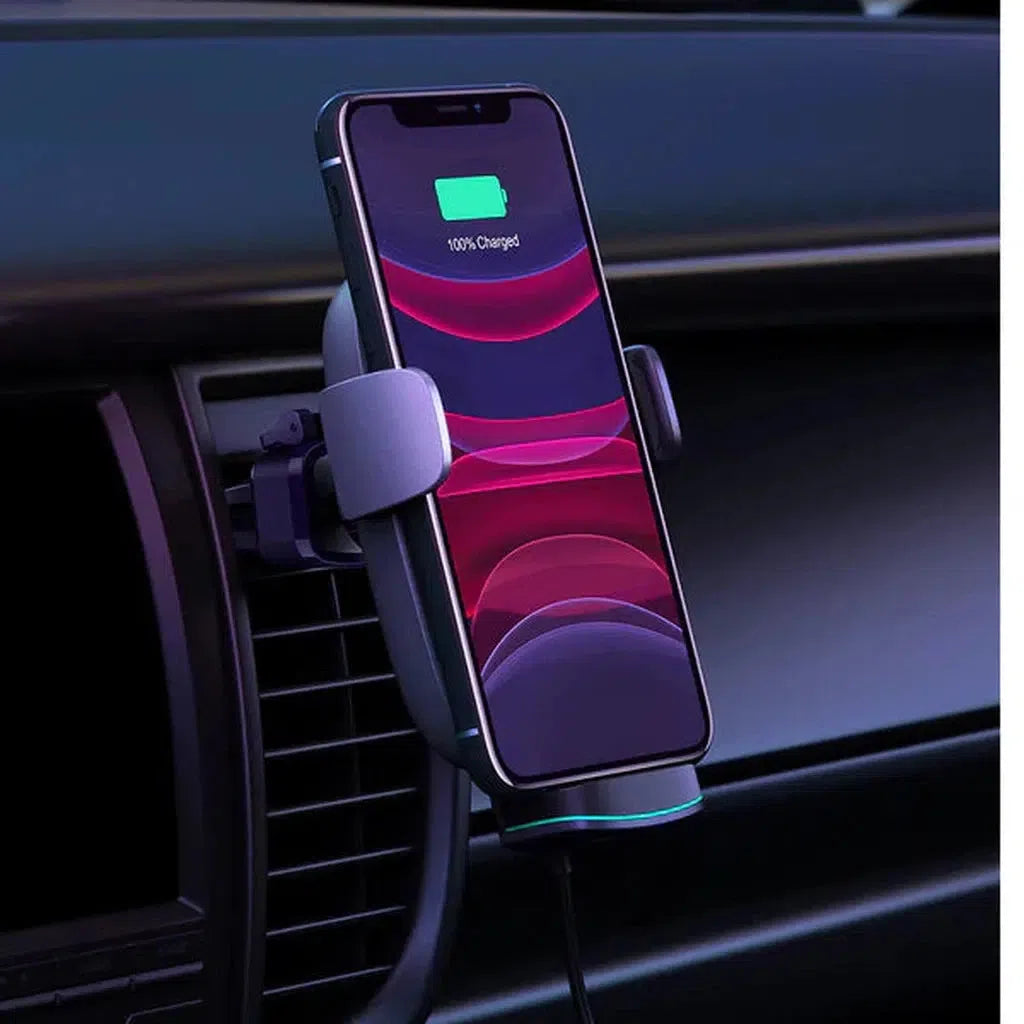 Aukey Wireless 10W Charging Phone Mount-Phone Holders-Aukey-Star Light Kuwait