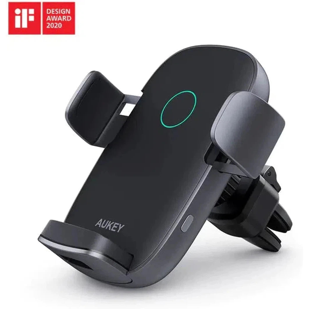 Aukey Wireless 10W Charging Phone Mount-Phone Holders-Aukey-Star Light Kuwait