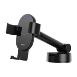BASEUS CAR MOUNT HOLDER W SUCTION BASE BLK