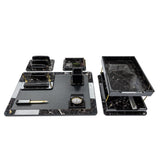 Wooden Desk Organizer Set Wooden Color BS108 - Set of 8