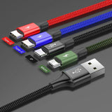 كابل Baseus 4 في 1 - Lightning / 2 x USB-C / Micro USB - كابل