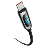 كابل Baseus CATSK-C01 USB-C - USB-C PD QC بقدرة 100 واط، 5 أمبير، سرعة نقل بيانات 480 ميجابت/ثانية، طول 2 متر - أسود