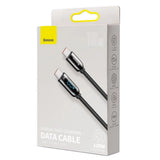 كابل Baseus CATSK-C01 USB-C - USB-C PD QC بقدرة 100 واط، 5 أمبير، سرعة نقل بيانات 480 ميجابت/ثانية، طول 2 متر - أسود