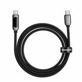 Baseus Display Fast Charging Data Cable Type-C to Type-C - 100W / 1m / Black